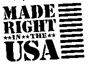 MADE RIGHT IN THE USA