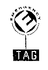 E EMERGENCY TAG