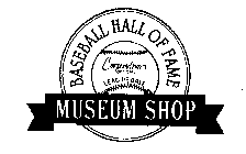 BASEBALL HALL OF FAME COOPERSTOWN OFFICIAL LEAGUE BALL MUSEUM SHOP