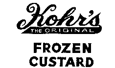 KOHR'S FROZEN CUSTARD THE ORIGINAL