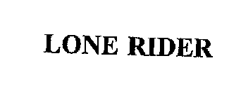 LONE RIDER