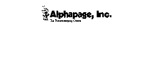 ALPHAPAGE, INC. THE TELEMESSAGING CENTRE