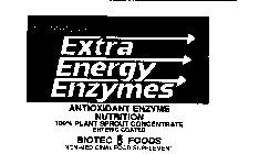 EXTRA ENERGY ENZYMES ANTIOXIDANT ENZYME NUTRITION 100% PLANT SPROUT CONCENTRATE ENTERIC COATED BIOTEC FOODS NON-MEDICINAL FOOD SUPPLEMENT 200 TABLETS