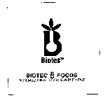 BIOTEC FOODS NON-MEDICINAL FOOD SUPPLEMENT BIOTEC