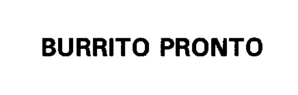 BURRITO PRONTO