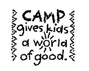 CAMP GIVES KIDS A WORLD OF GOOD