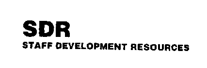 SDR STAFF DEVELOPMENT RESOURCES