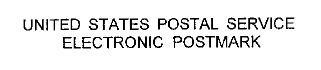 UNITED STATES POSTAL SERVICE ELECTRONICPOSTMARK