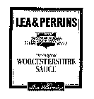 LEA & PERRINS THE ORIGINAL WORCESTERSHIRE SAUCE SAME PREMIUM QUALITY SINCE 1835