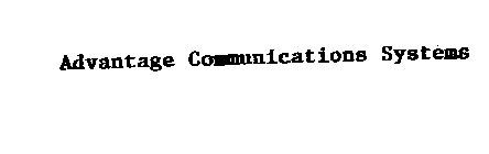 ADVANTAGE COMMUNICATIONS SYSTEMS