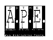PRIME A.P.E. AUTOMATED PRODUCTION ENVIRONMENT WEB PUBLISHING TOOLS