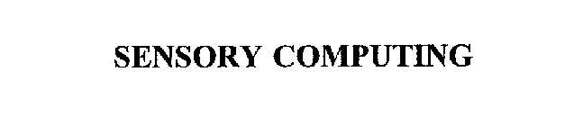 SENSORY COMPUTING