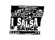 WESTERN WILDCAT'S LOST RECIPE GREAT TASTING SALSA SAUCE