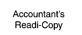 ACCOUNTANT'S READI-COPY