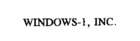 WINDOWS-1, INC.