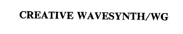 CREATIVE WAVESYNTH/WG