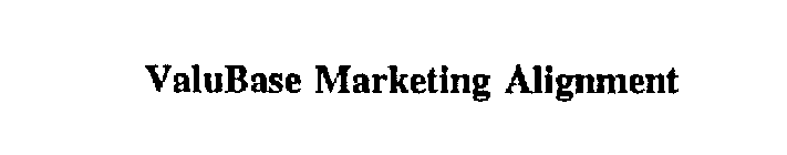 VALUBASE MARKETING ALIGNMENT