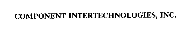COMPONENT INTERTECHNOLOGIES, INC.