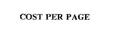 COST PER PAGE