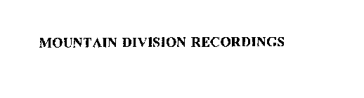 MOUNTAIN DIVISION RECORDINGS