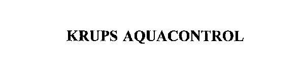 KRUPS AQUACONTROL