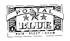 POSTAL BLUE RAIN SLEET SNOW