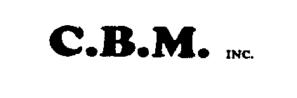 C.B.M. INC.