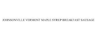 JOHNSONVILLE VERMONT MAPLE SYRUP BREAKFAST SAUSAGE