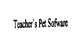 TEACHER'S PET SOFWARE