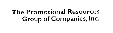 THE PROMOTIONAL RESOURCES GROUP OF COMPANIES, INC.