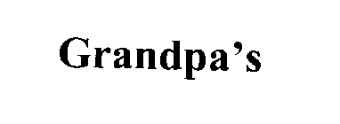 GRANDPA'S