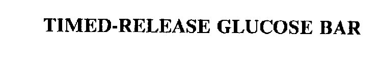 TIMED-RELEASE GLUCOSE BAR