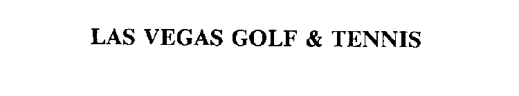 LAS VEGAS GOLF & TENNIS