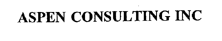 ASPEN CONSULTING INC