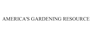 AMERICA'S GARDENING RESOURCE