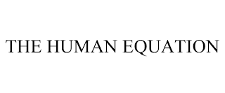 THE HUMAN EQUATION