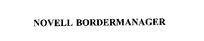 NOVELL BORDERMANAGER