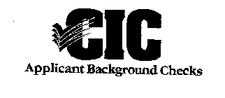 CIC APPLICANT BACKGROUND CHECKS