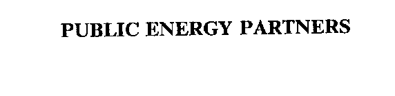 PUBLIC ENERGY PARTNERS