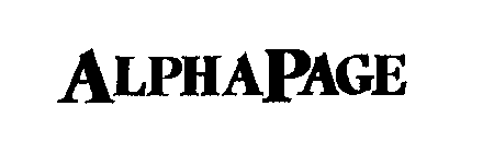 ALPHAPAGE