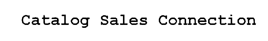 CATALOG SALES CONNECTION