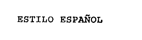 ESTILO ESPANOL