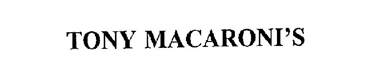 TONY MACARONI'S