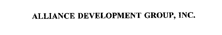 ALLIANCE DEVELOPMENT GROUP, INC.