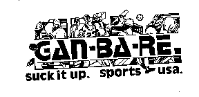 GAN-BA-RE. SUCK IT UP. SPORTS USA.