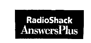 RADIOSHACK ANSWERSPLUS