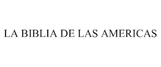 LA BIBLIA DE LAS AMERICAS