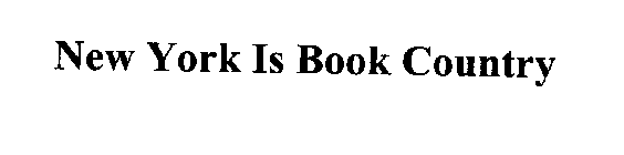NEW YORK IS BOOK COUNTRY