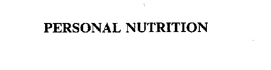 PERSONAL NUTRITION