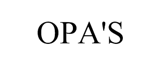 OPA'S